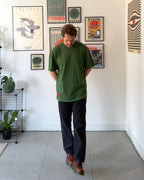 THE ESSENTIAL Faded Tee - Grass