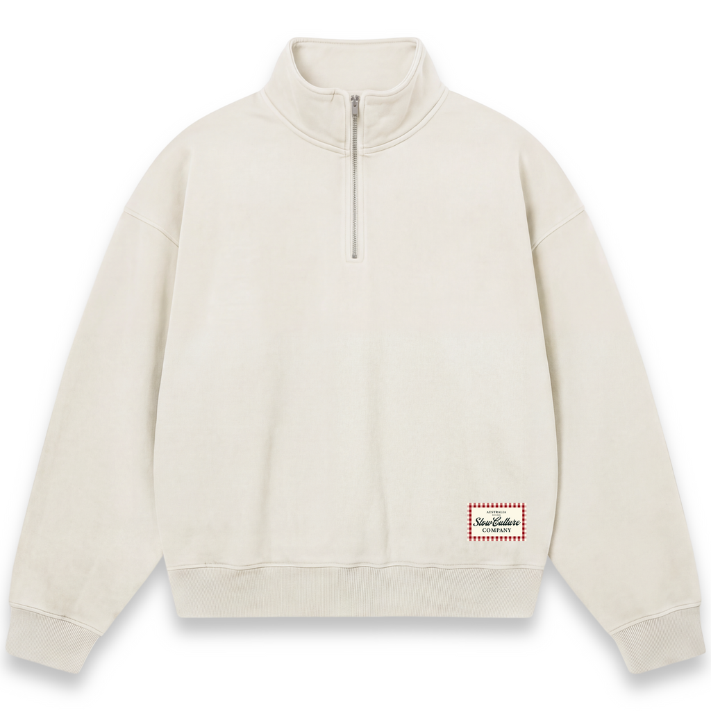 THE SLOW Women's Half-Zip - Butter