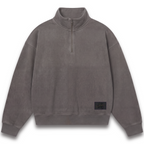 THE SLOW Women's Relaxed Half-Zip - Mushroom