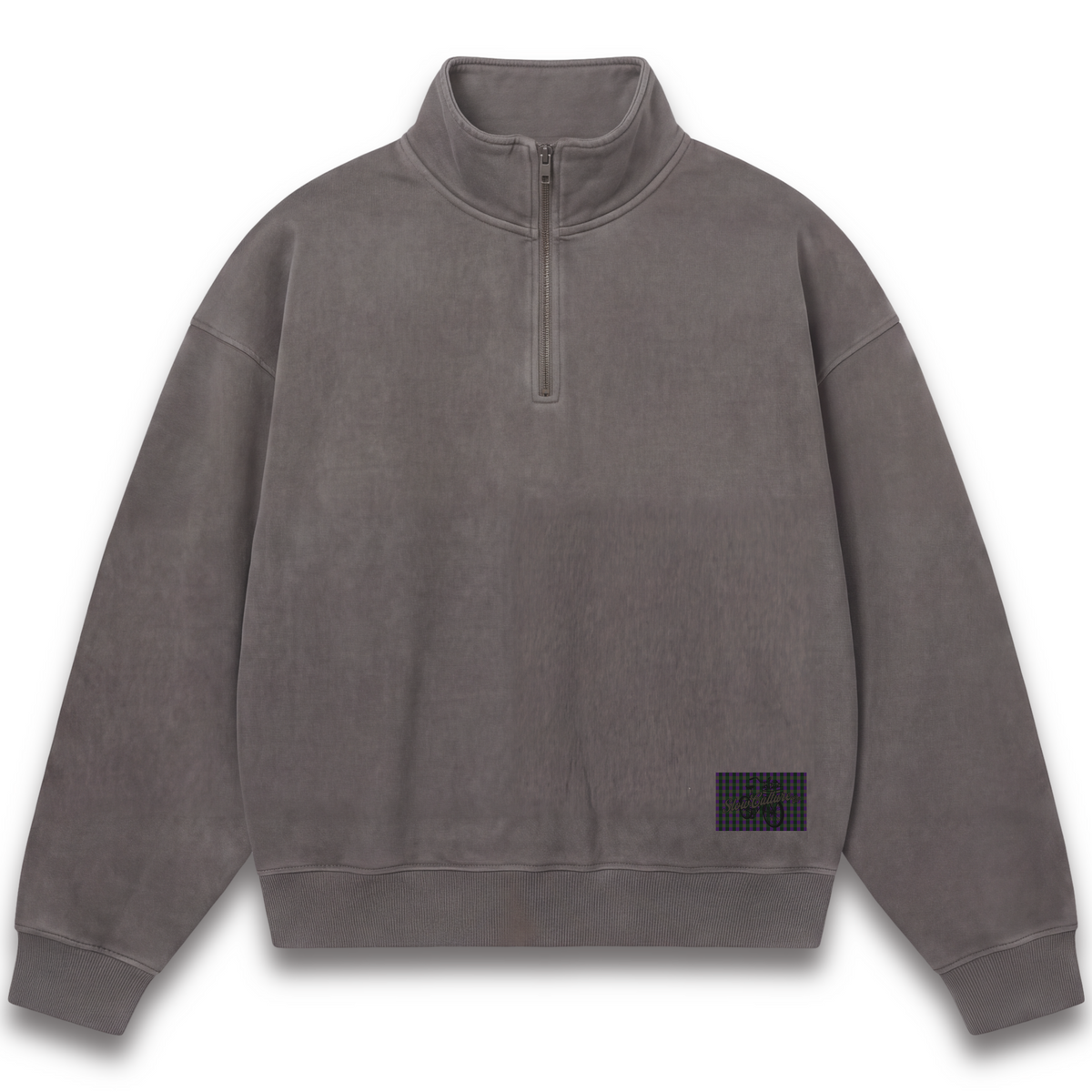 THE SLOW Women's Relaxed Half-Zip - Mushroom
