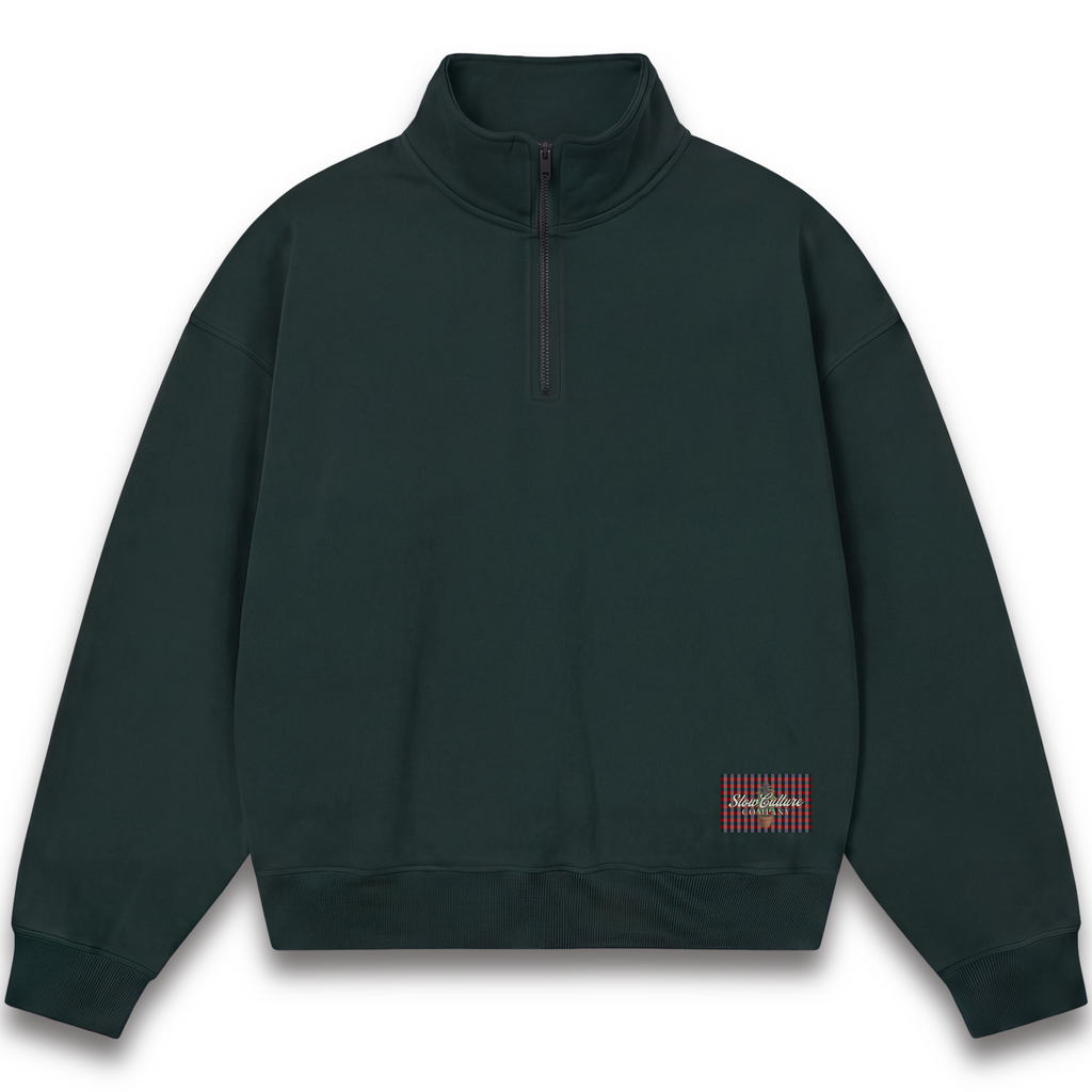 THE SLOW Women's Half-Zip - Forest