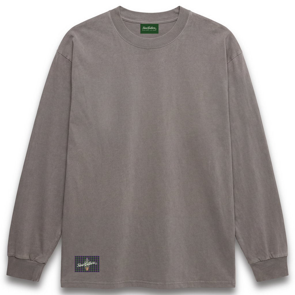 THE ESSENTIAL Long Sleeve Tee - Mushroom