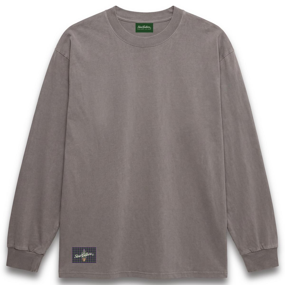 THE ESSENTIAL Long Sleeve Tee - Mushroom