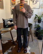 THE ESSENTIAL Long Sleeve Tee - Mushroom