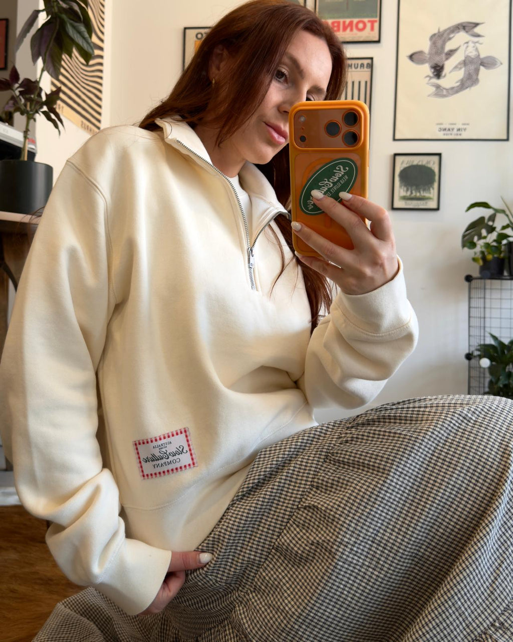 THE SLOW Women's Half-Zip - Butter