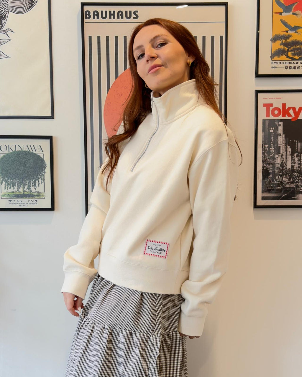 THE SLOW Women's Half-Zip - Butter