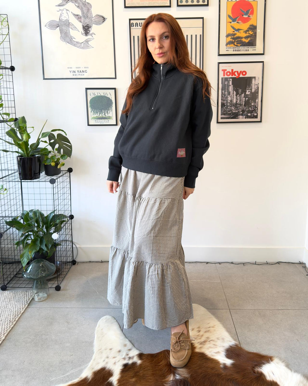 THE SLOW Women's Half-Zip - Forest