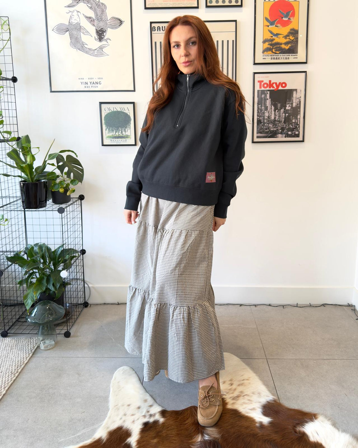 THE SLOW Women's Half-Zip - Forest