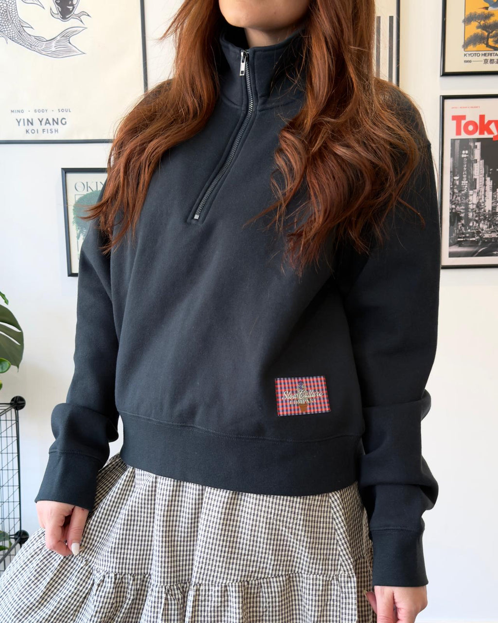 THE SLOW Women's Half-Zip - Forest
