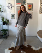 THE SLOW Women's Relaxed Half-Zip - Mushroom