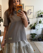 THE ESSENTIAL Women's Faded Tee - Mushroom