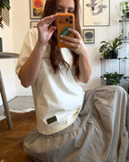 THE ESSENTIAL Women's Faded Tee - Butter