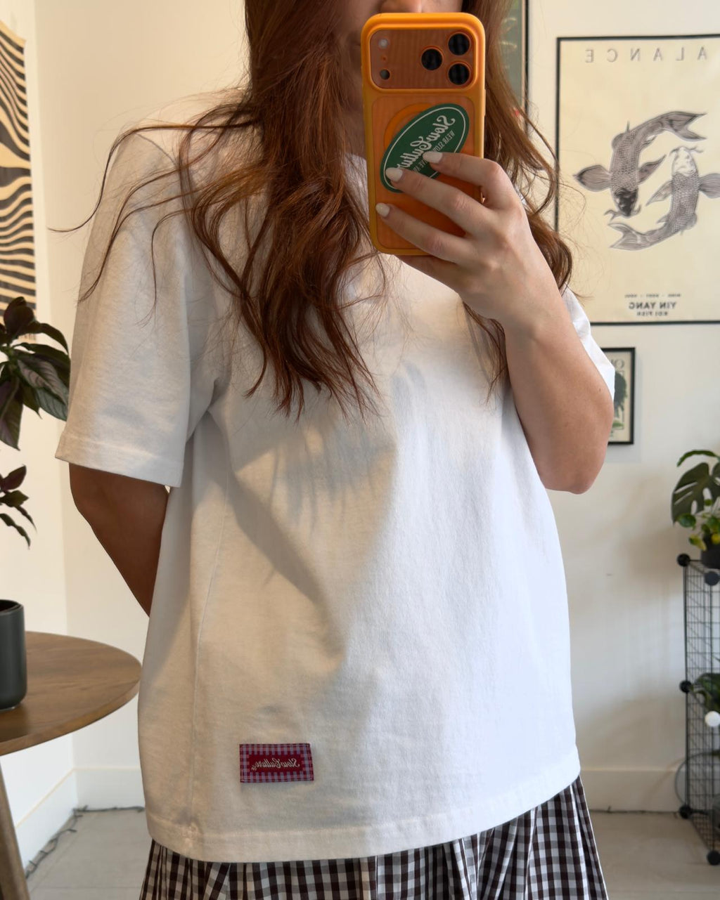 THE ESSENTIAL Women's Faded Tee - Cloud