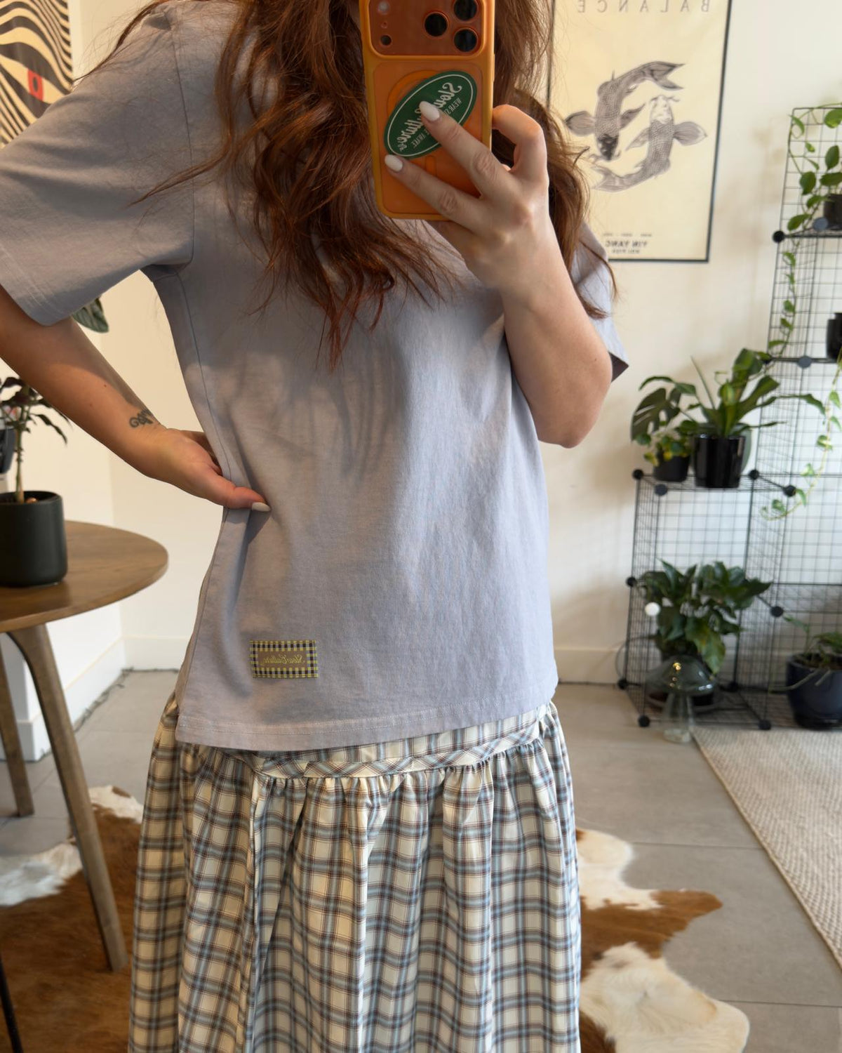 THE ESSENTIAL Women's Faded Tee - Sky