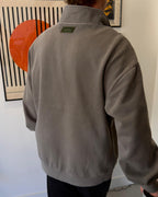THE SLOW Relaxed Half-Zip – Mushroom